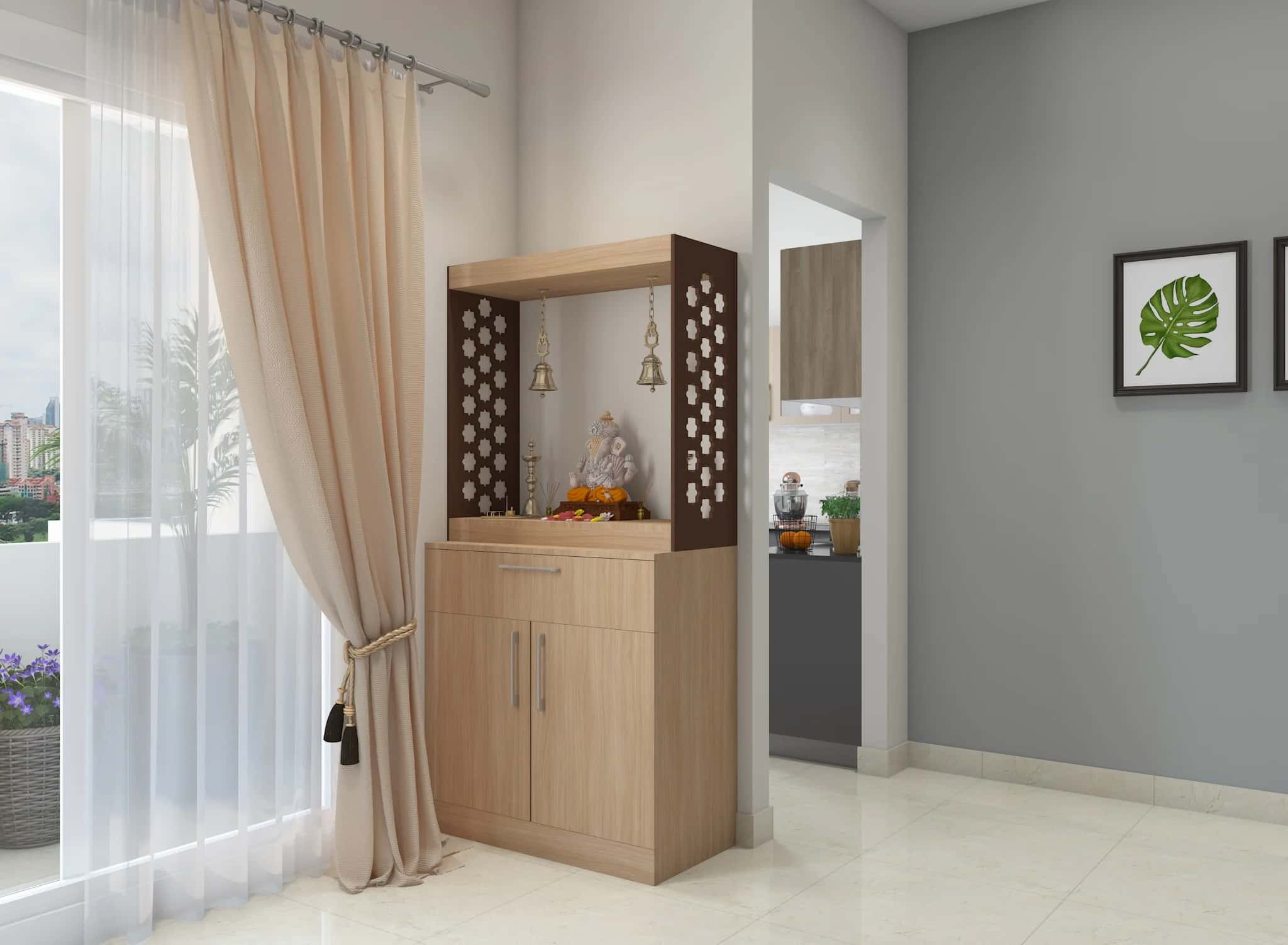 pooja room storage ideas