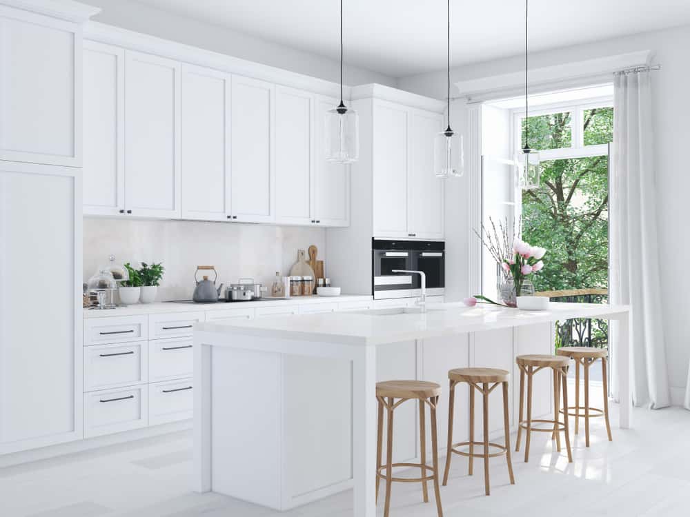 all white kitchen 