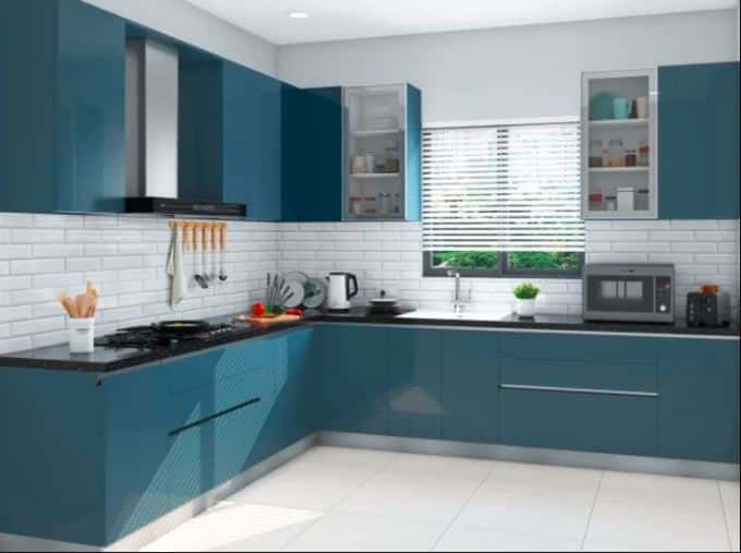 off beat kitchen colour combination