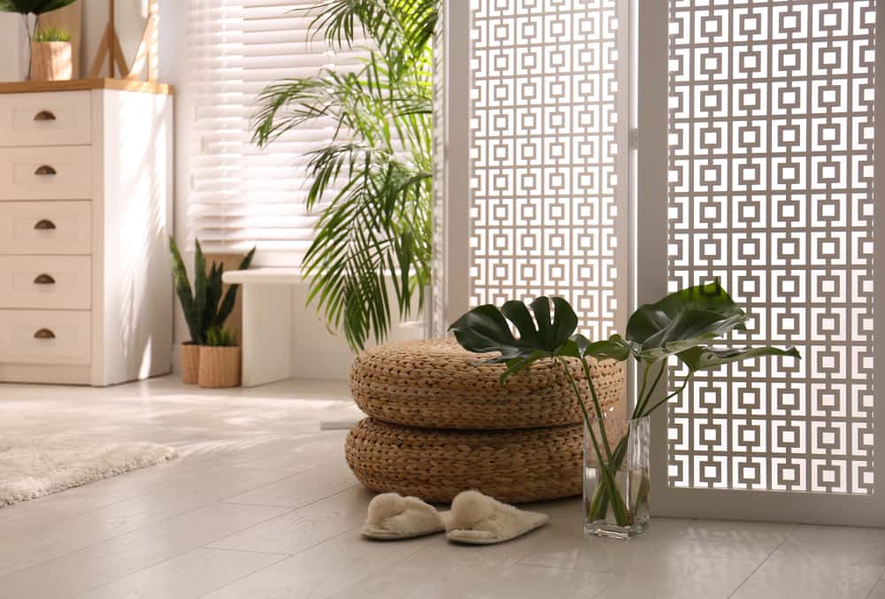 designer wooden partition design