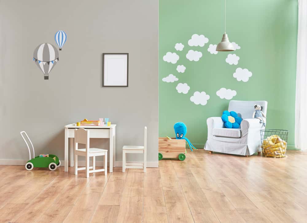 Green and Gray Nursery