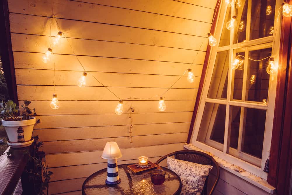 string lights for balcony