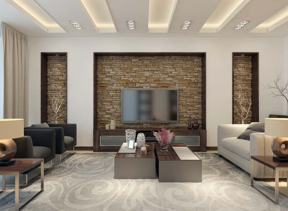 ceiling trays for Living room