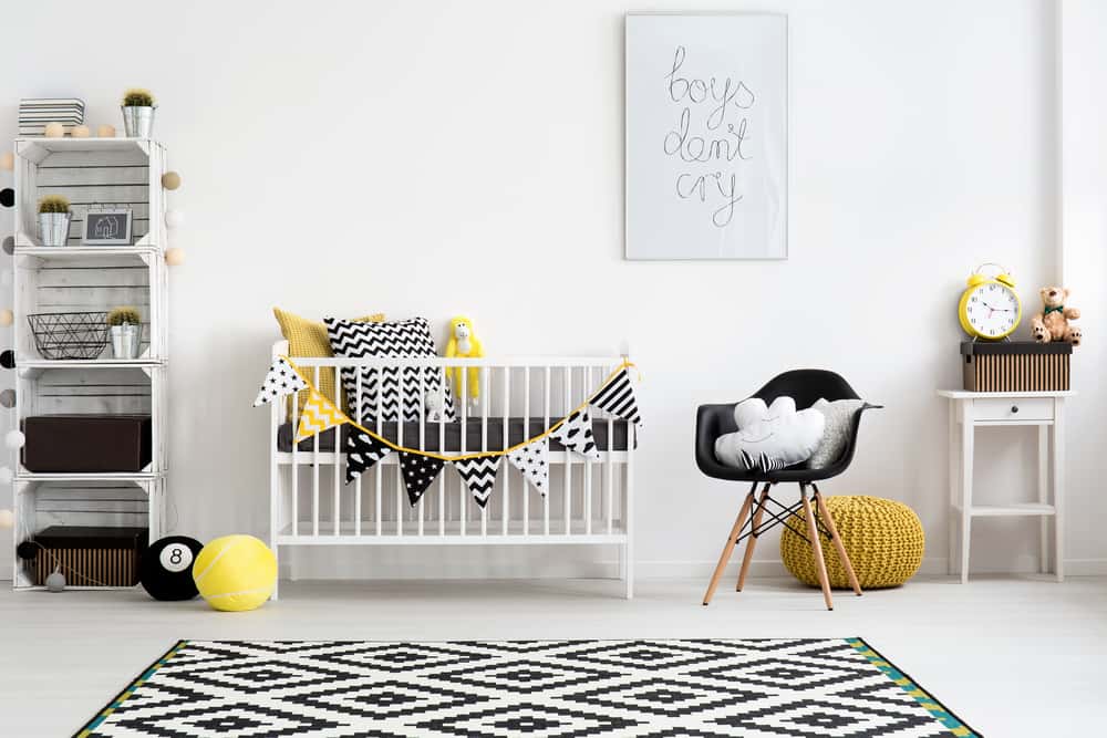 black and white nursery