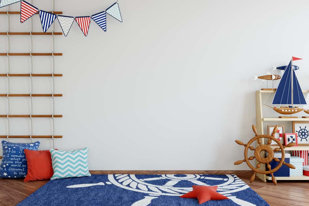 red and blue nursery