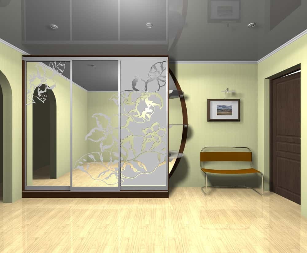 trendy patterned glass doors
