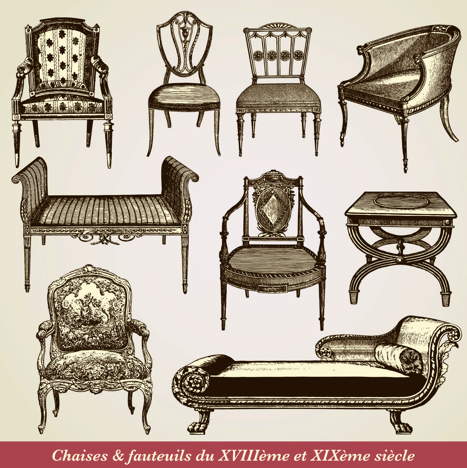 vintage decor and furniture