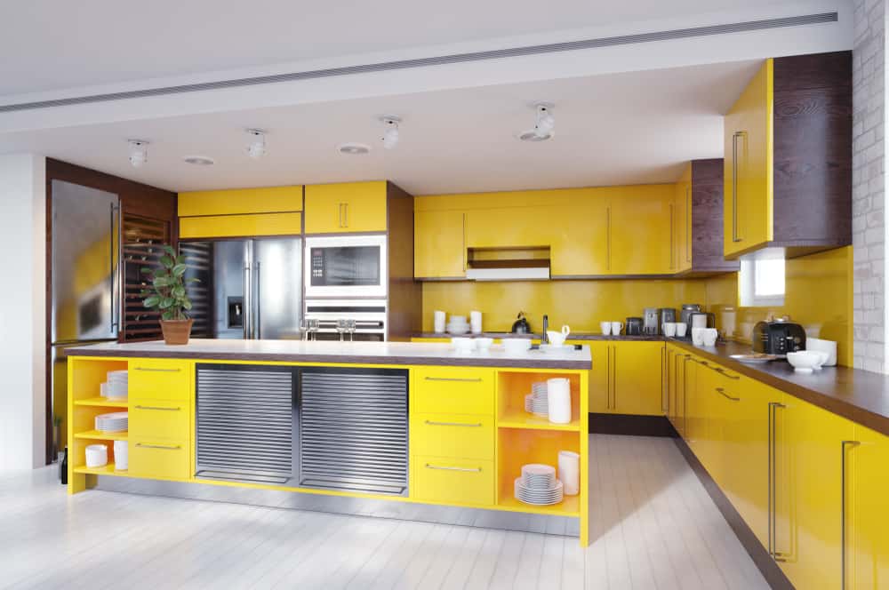 Energetic kitchen vastu tips design using yellow for warmth and positivity