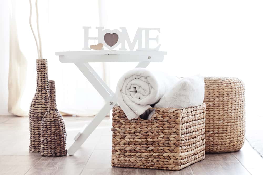 baskets for living room storage