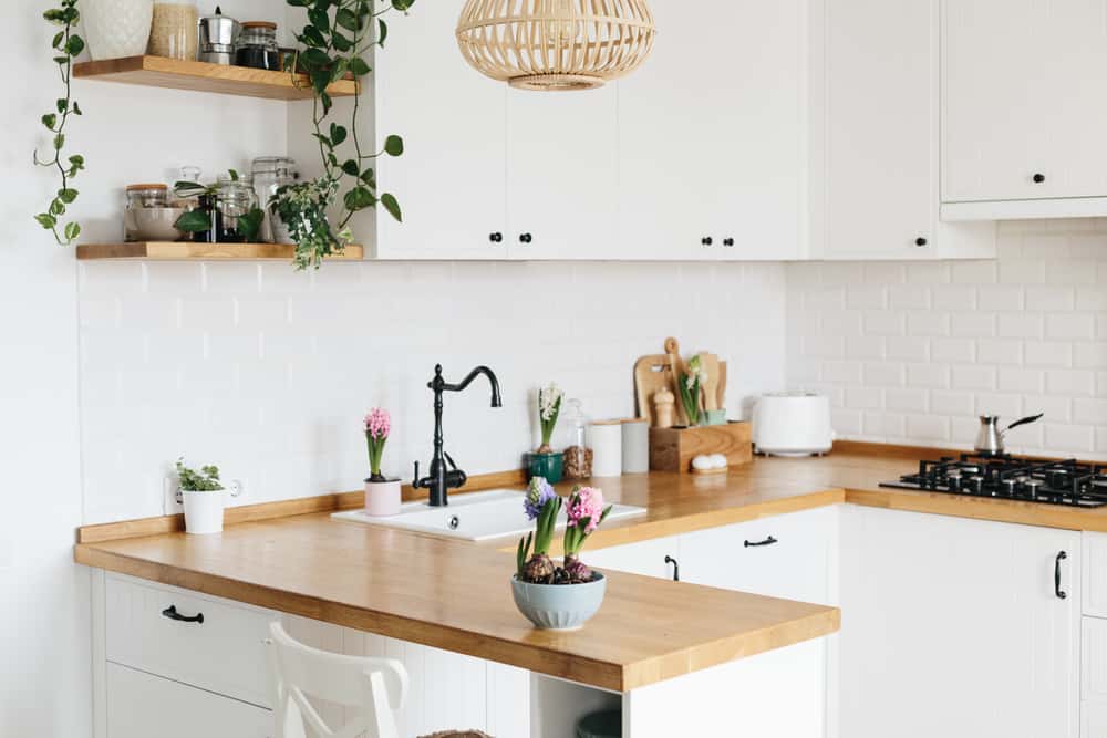breakfast station for u-shaped kitchen