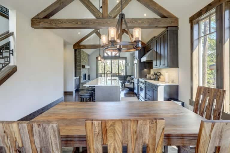 bright jade color kitchen