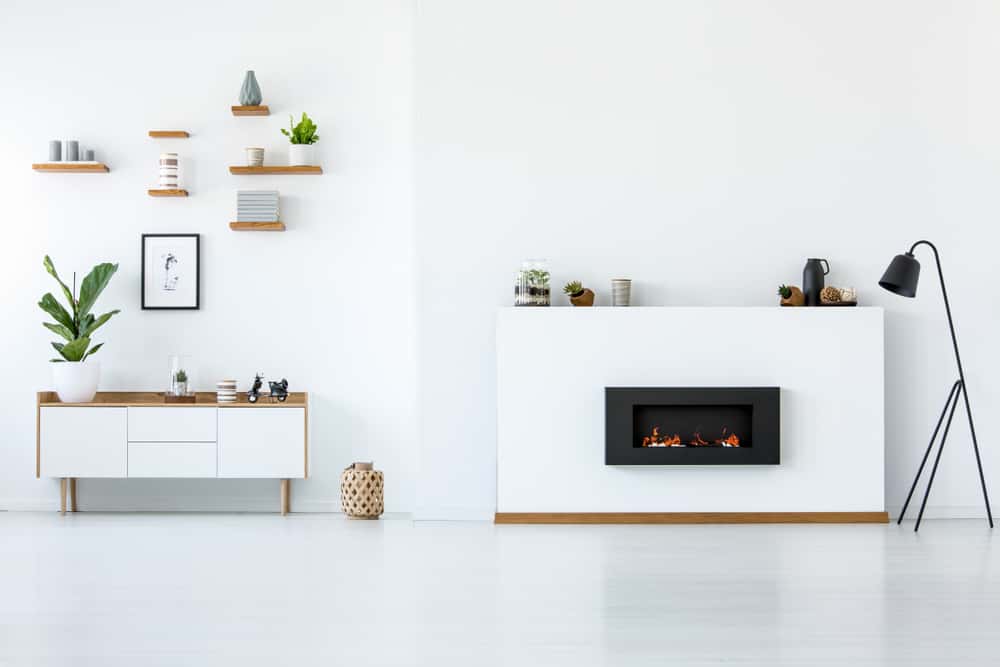 floating shelves for living room