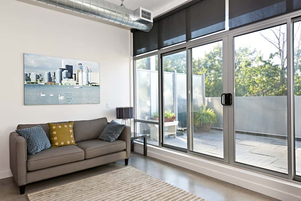 glass door