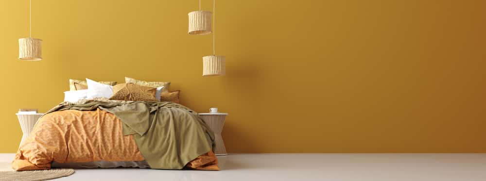 mustard yellow and orange bohemian colour combination