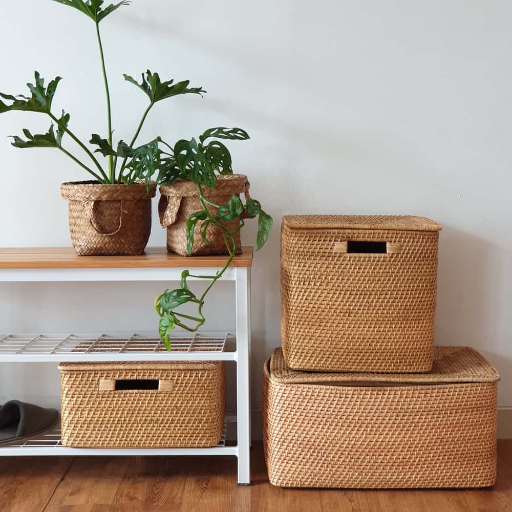 rattan baskets