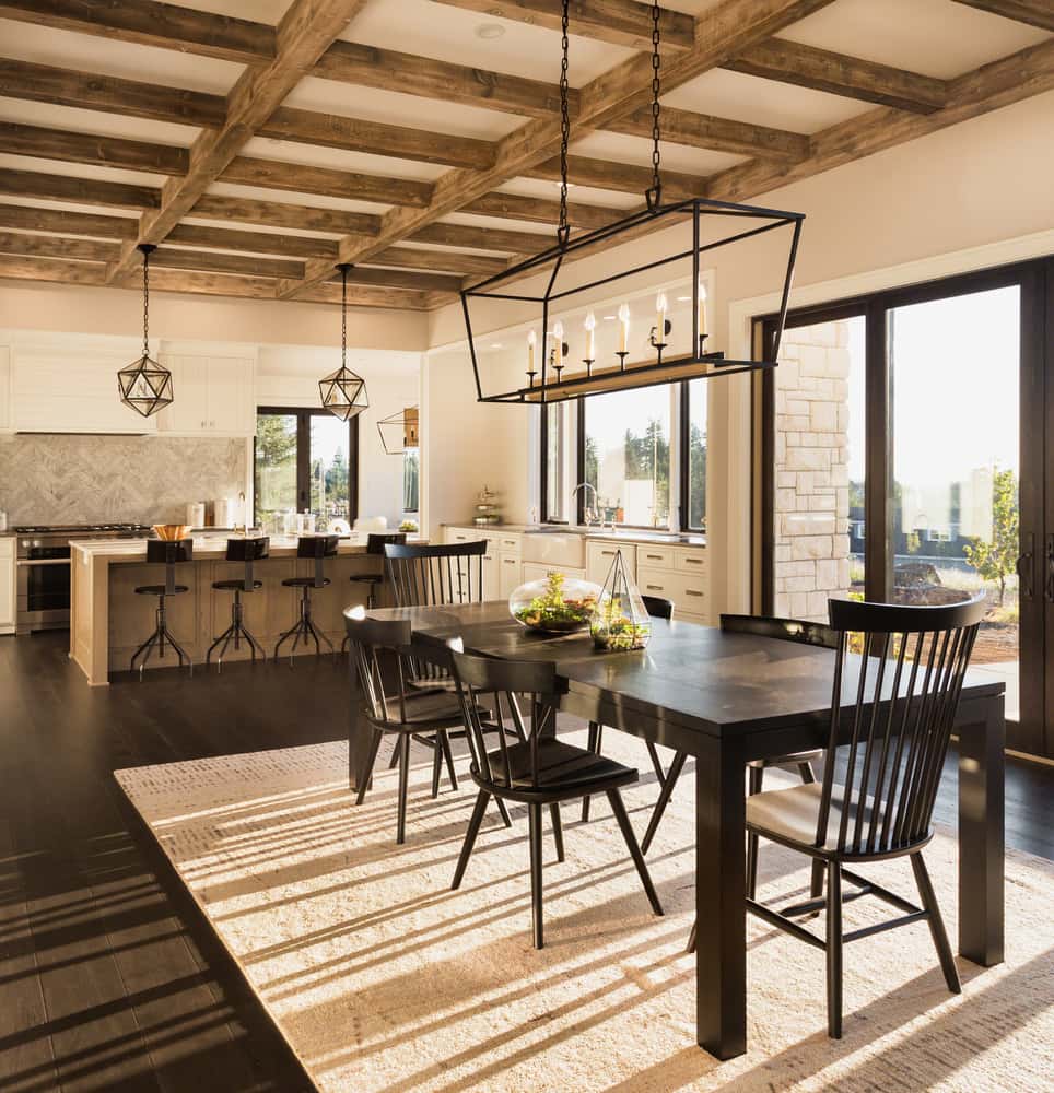 wooden kitchen ceiling