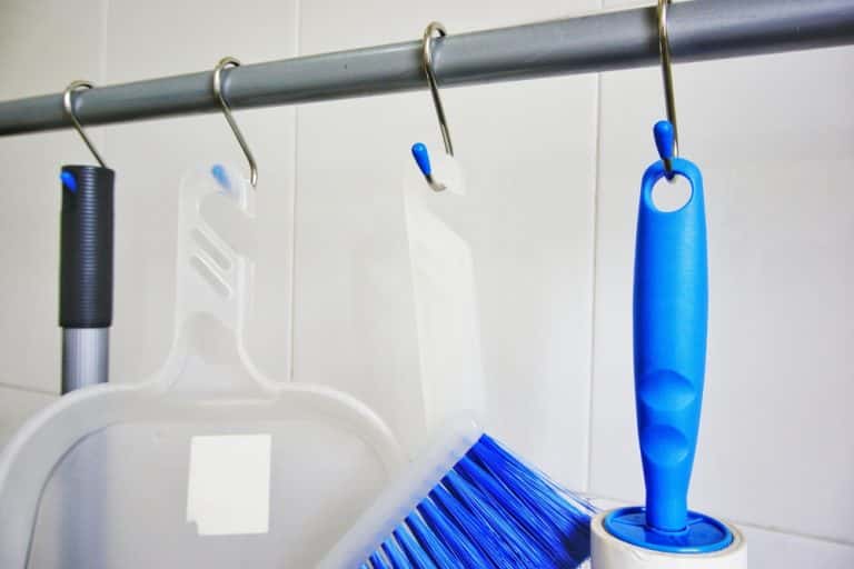 tall unit for cleaning supplies
