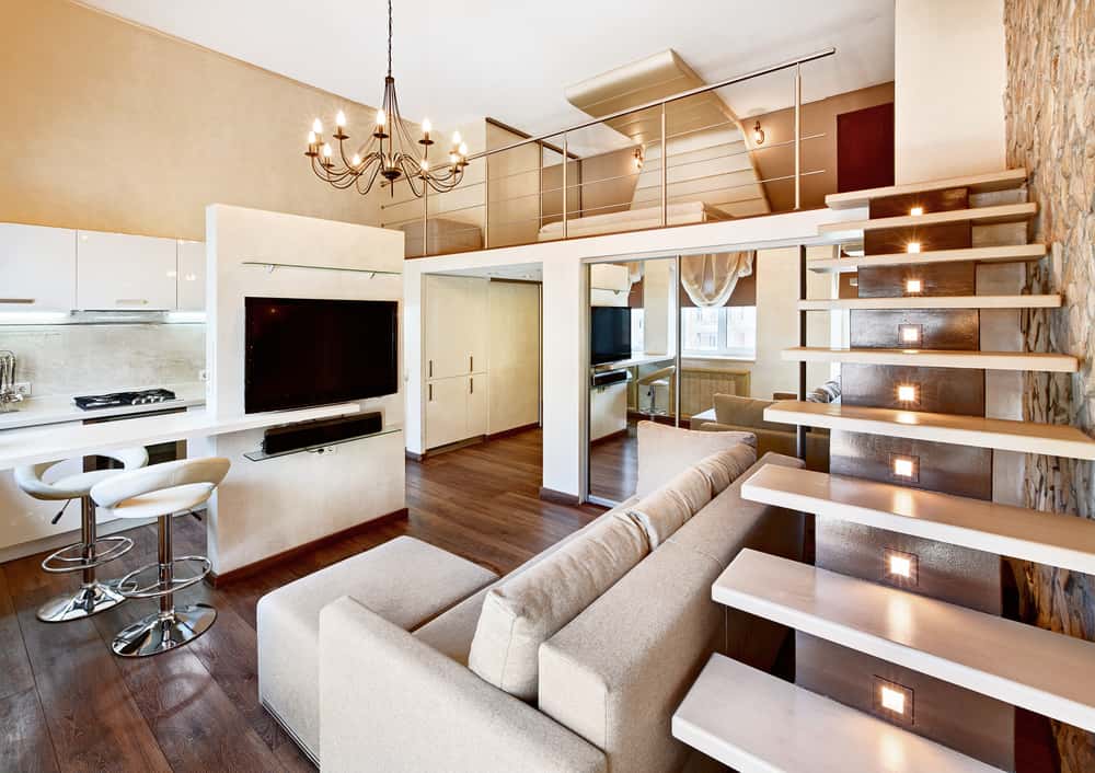 Chic modern ceiling lights without false ceiling for open layout