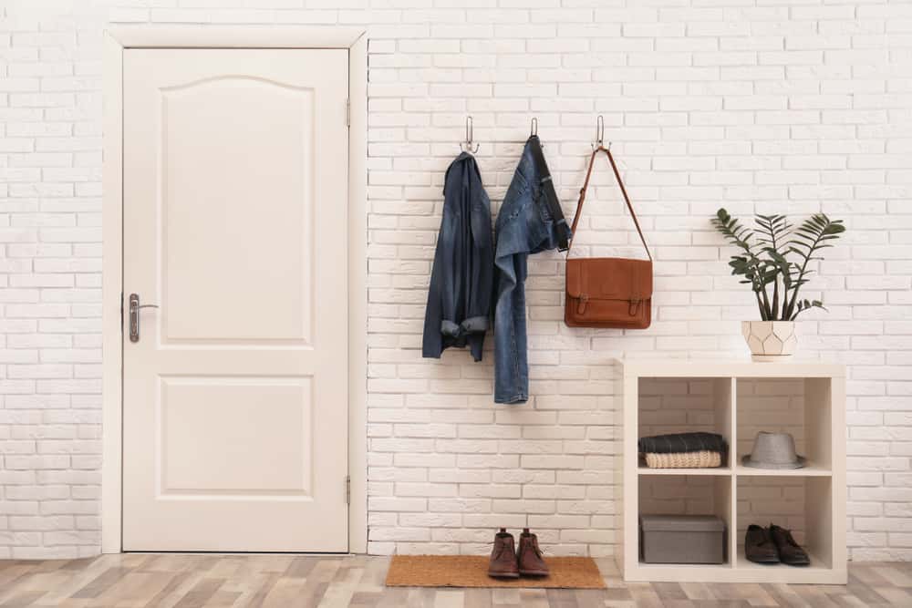 get a coarse fibre doormat