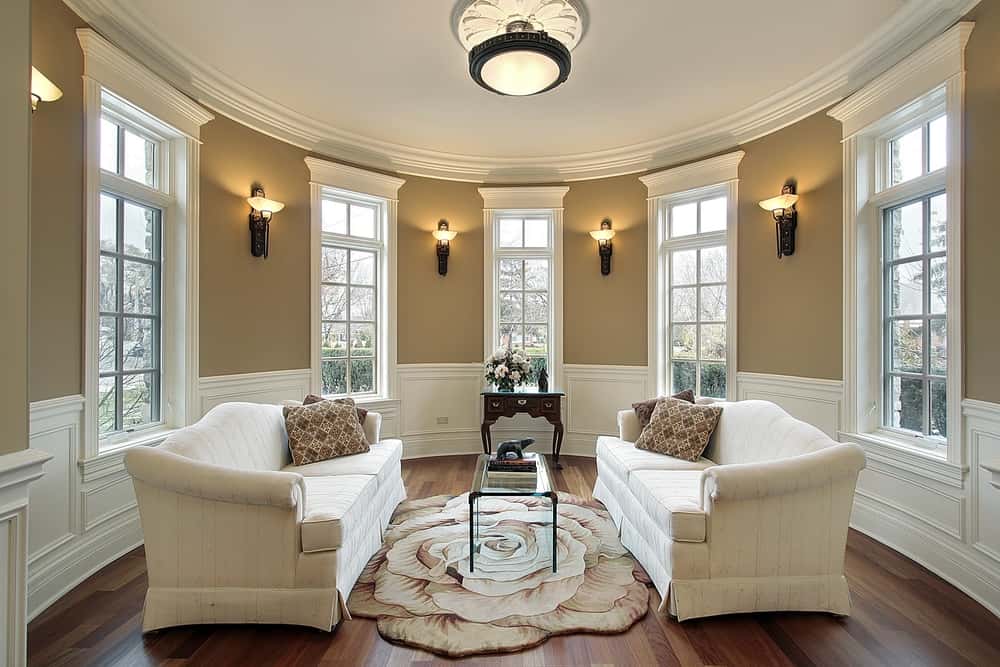 Stylish home lighting without false ceiling in cozy sitting space
