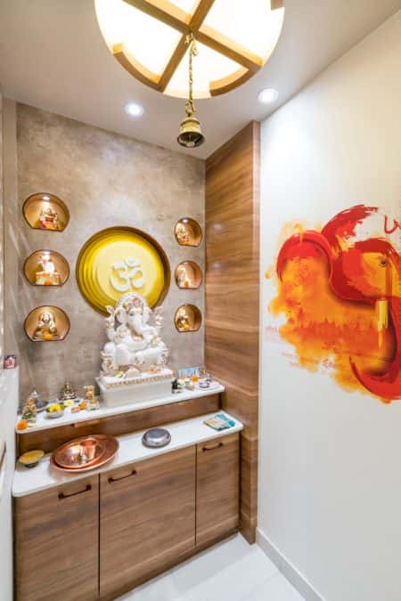 wooden mandir design for home