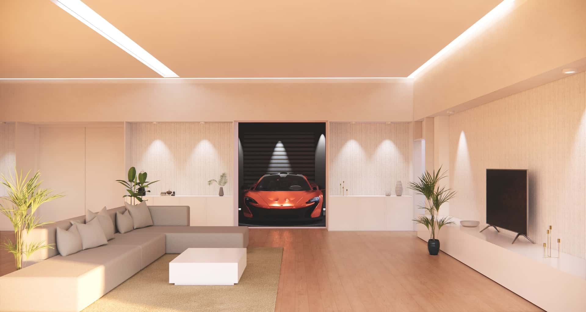 false ceilings as dividers
