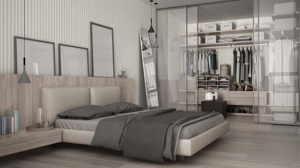 glass shutter wardrobe
