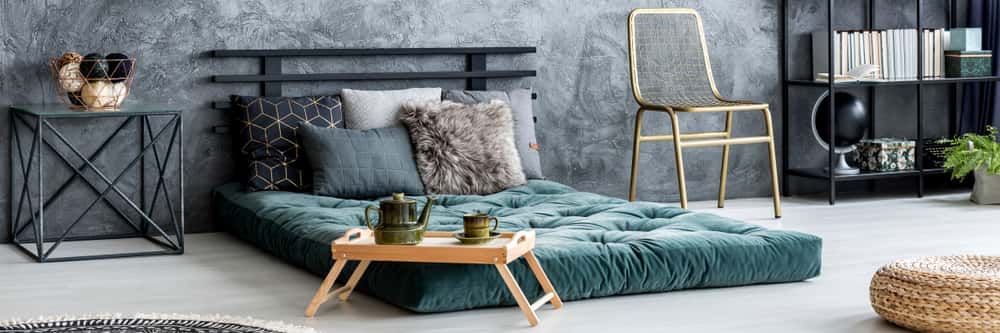 industrial style bedroom
