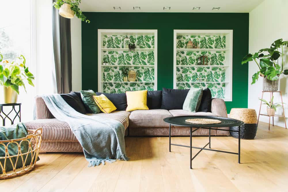 family room wall colour combination