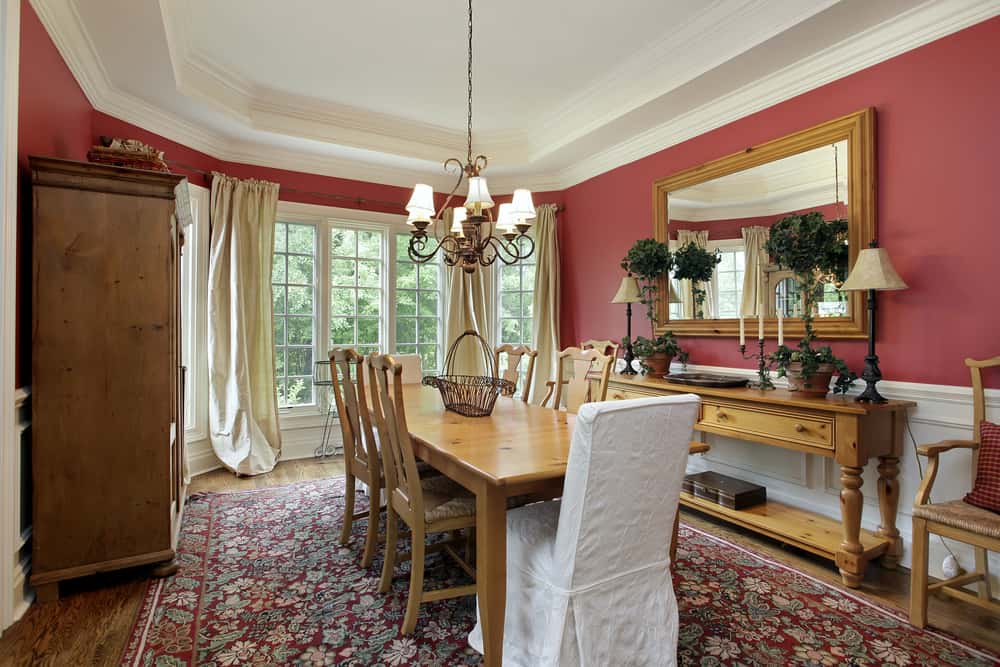 antique carpets and heavy drapes