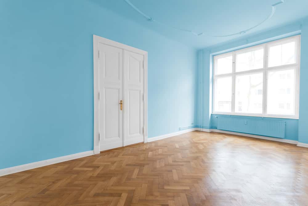 relaxing aqua color living room