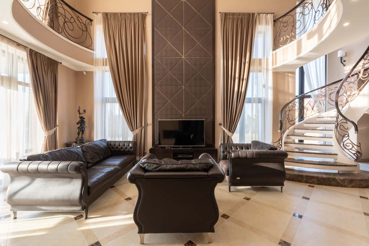simplified window drapes