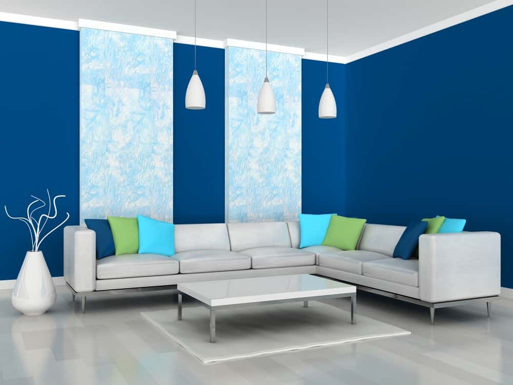 colour-blocked wallpaper