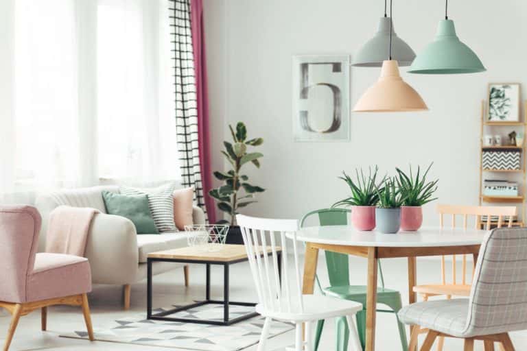 pastel color walls