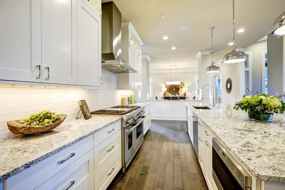 practicality of white granite countertops