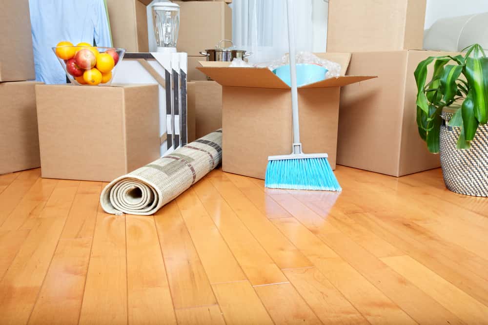 cleaning house before move-in