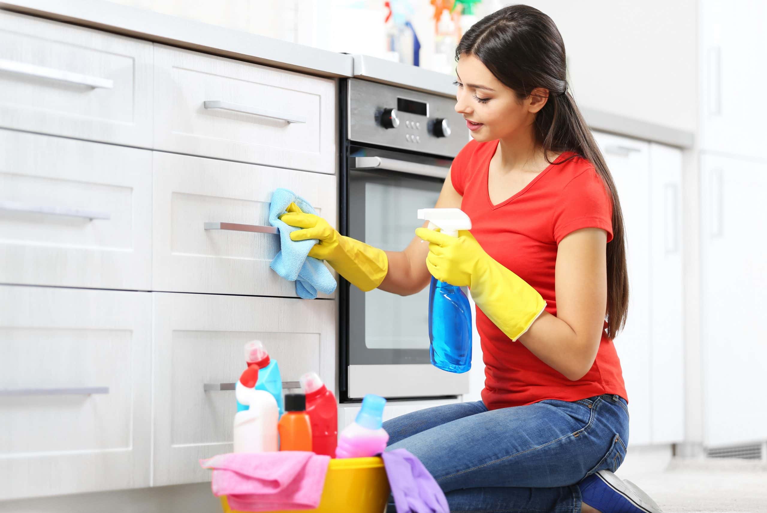 deep clean kitchen surfaces