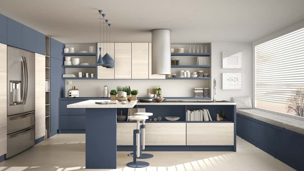 Elegant kitchen island designs with integrated seating and storage