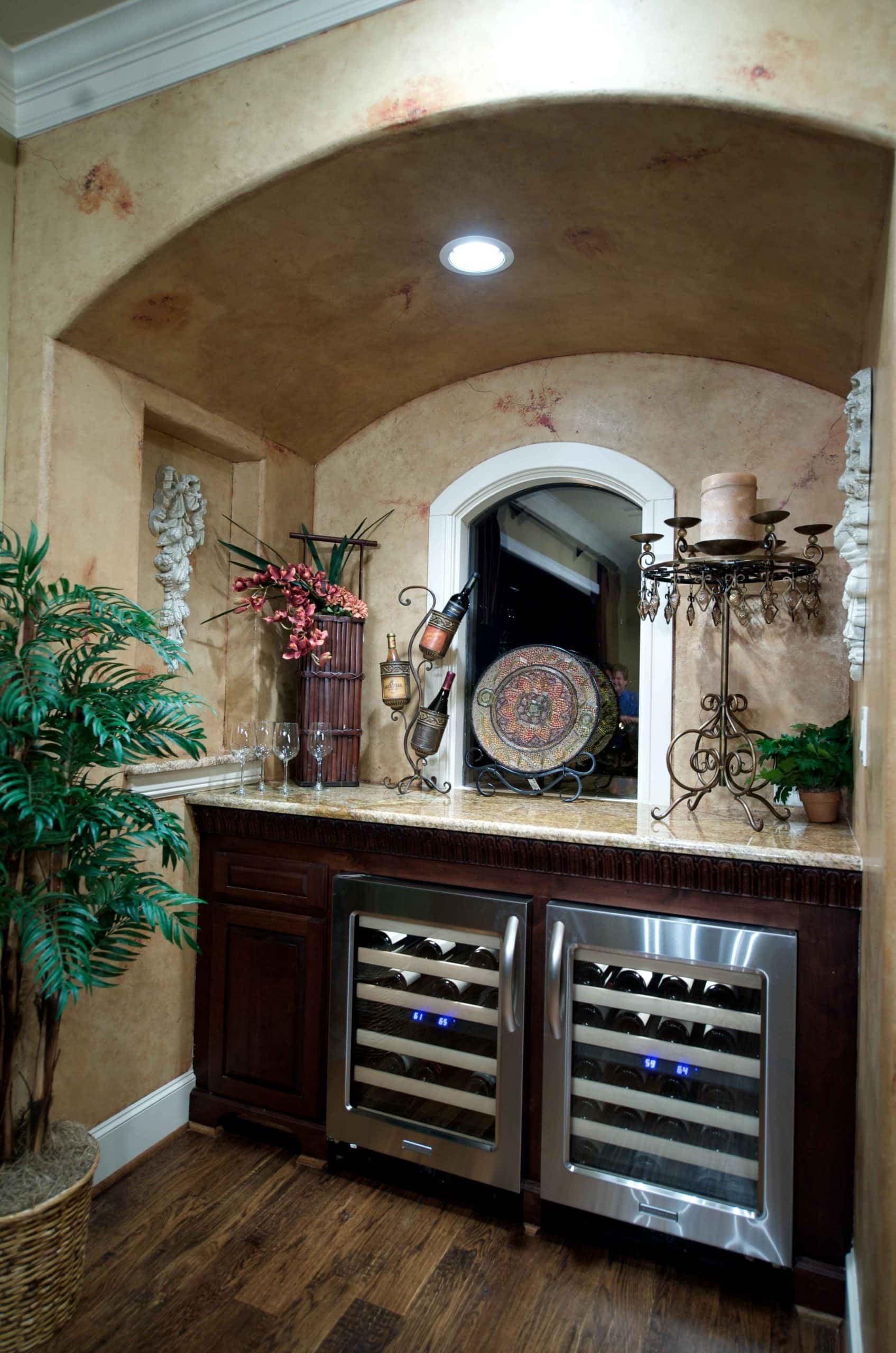 mediterranean-styled bar unit sesigns