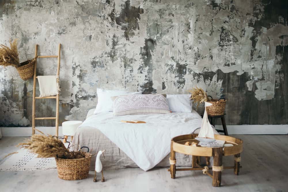 soft greys with blush pink
