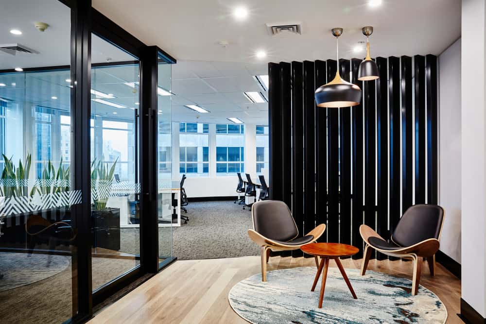 using rugs as a room partition 