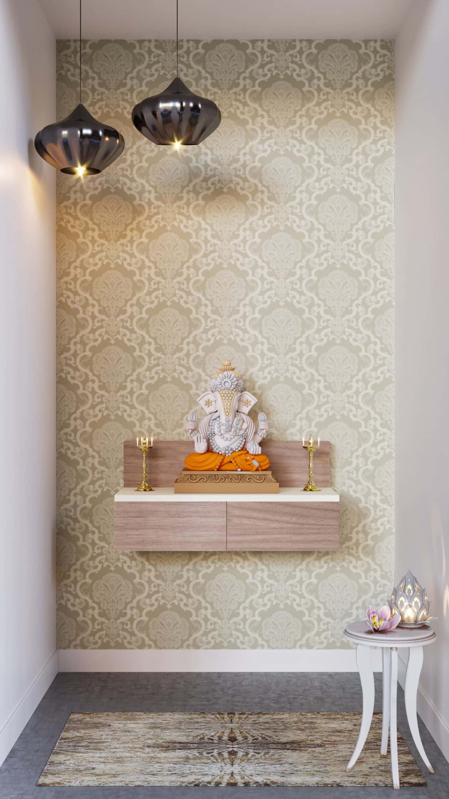 wall pooja shelf