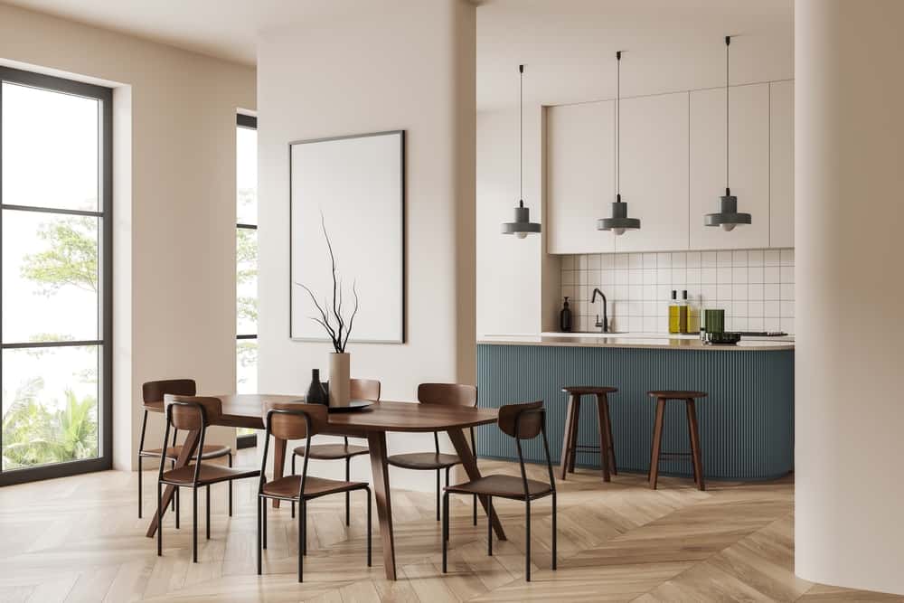 bohemian kitchen divider design