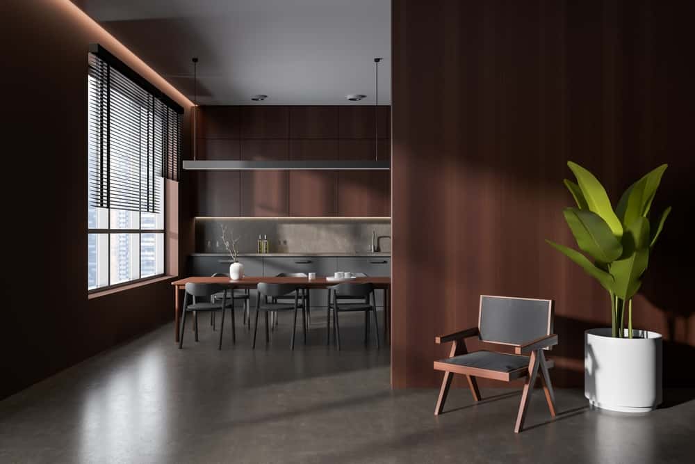 wooden partition design for kitchen