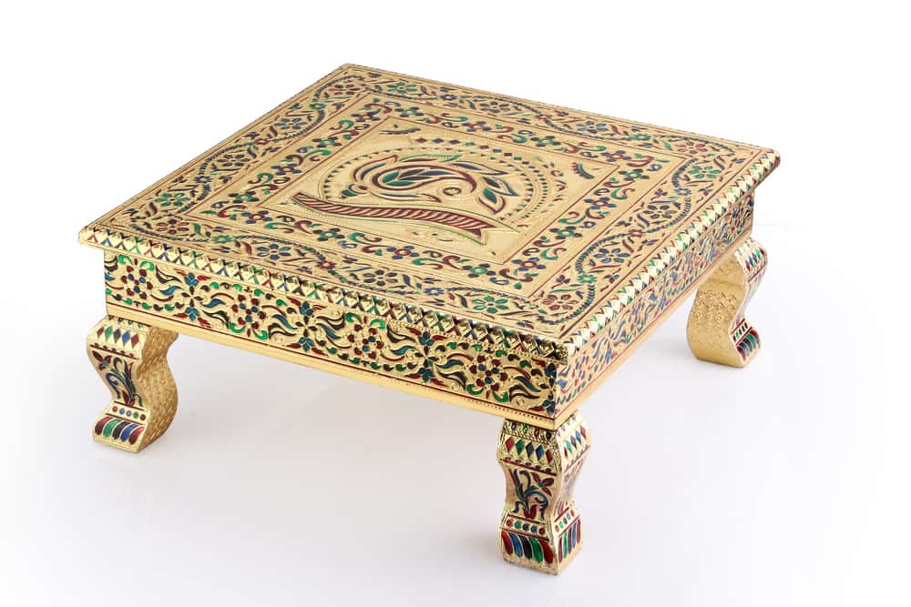 chowki living room indian floor seating