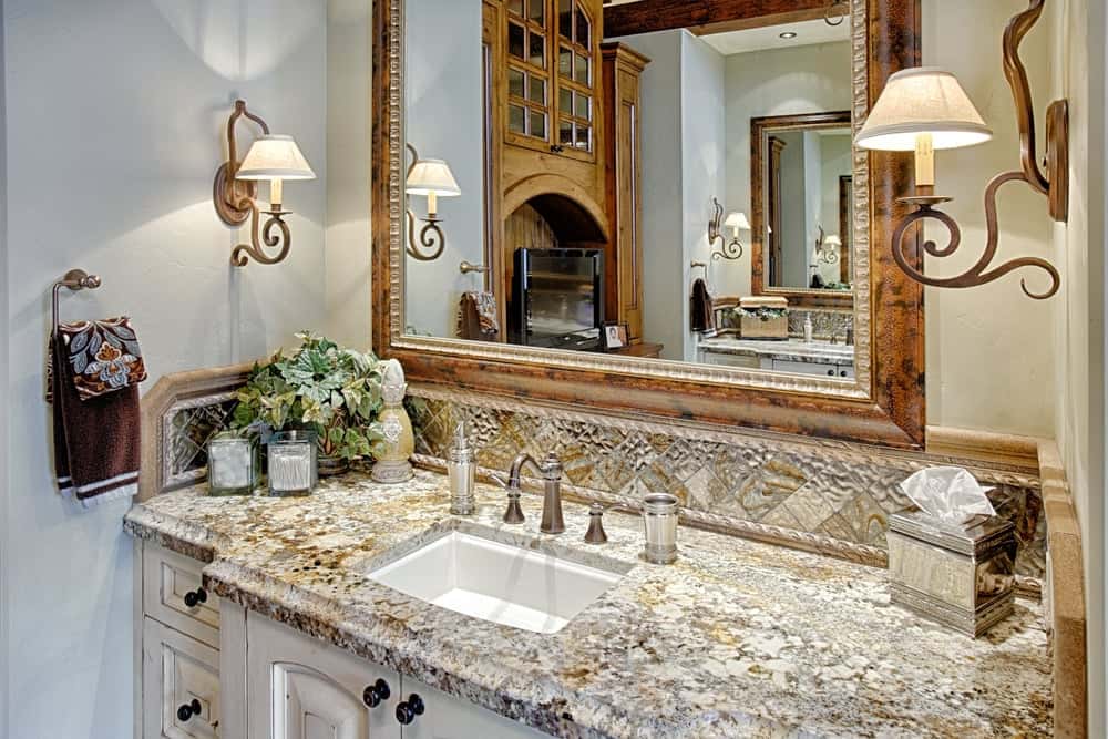 Granite Kitchen and Bathroom Countertop with Modular Stone Design