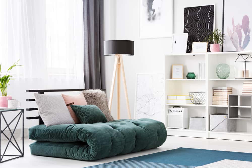 futon floor seating ideas