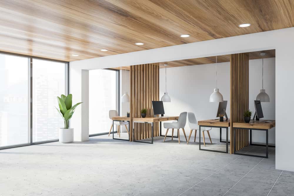 wooden grain ceiling 