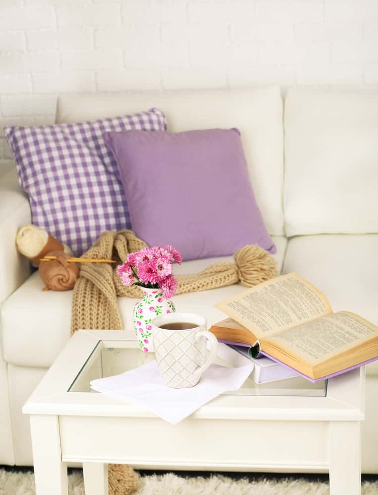 gentle pops of pastel