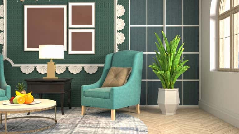 living room plant decor
